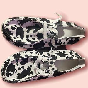 Cow print Canvas shoes